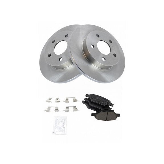 Rear Brake Pad and Rotor Kit - Compatible with 2008 - 2010 Chevy HHR 2009