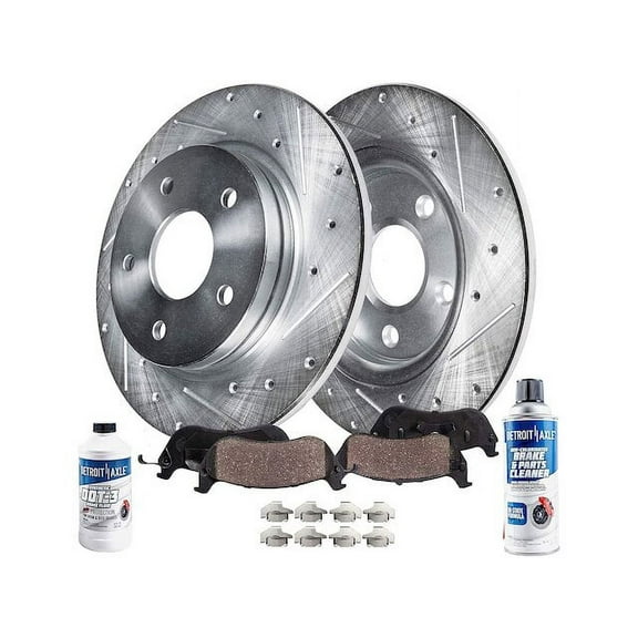 Rear Brake Pad and Rotor Kit - Compatible with 2008 - 2010 Chevy HHR 2009