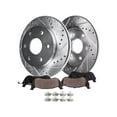 thumbnail image 1 of Rear Brake Pad and Rotor Kit - Compatible with 2008 - 2014 Dodge Avenger 2009 2010 2011 2012 2013, 1 of 2