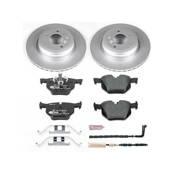 Rear Brake Pad and Rotor Kit - Compatible with 2009 - 2010 BMW 335d