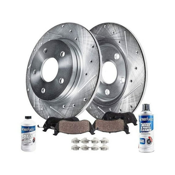 Rear Brake Pad and Rotor Kit - Compatible with 2009 - 2014 Acura TL 2010 2011 2012 2013