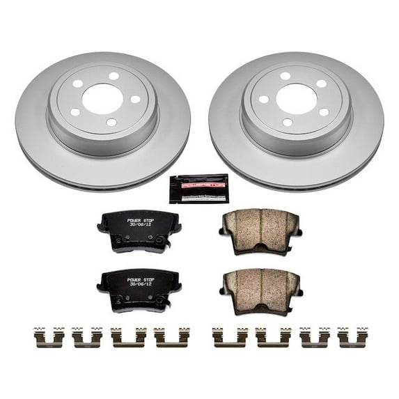 Rear Brake Pad and Rotor Kit - Compatible with 2009 - 2018, 2020 - 2023 Dodge Challenger 2010 2011 2012 2013 2014 2015 2016 2017 2021 2022