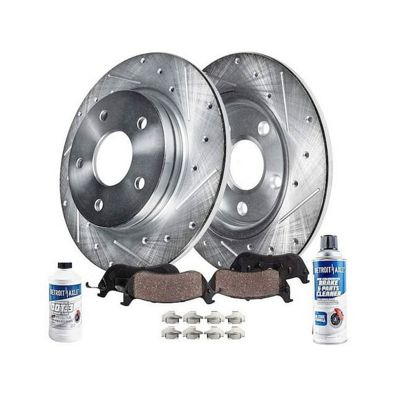Rear Brake Pad and Rotor Kit - Compatible with 2009 - 2018 Toyota Corolla 2010 2011 2012 2013 2014 2015 2016 2017