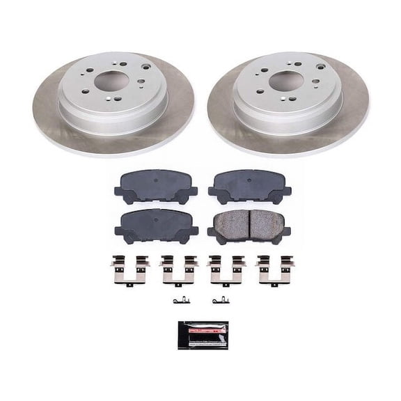 Rear Brake Pad and Rotor Kit - Compatible with 2010 - 2013 Acura ZDX 2011 2012
