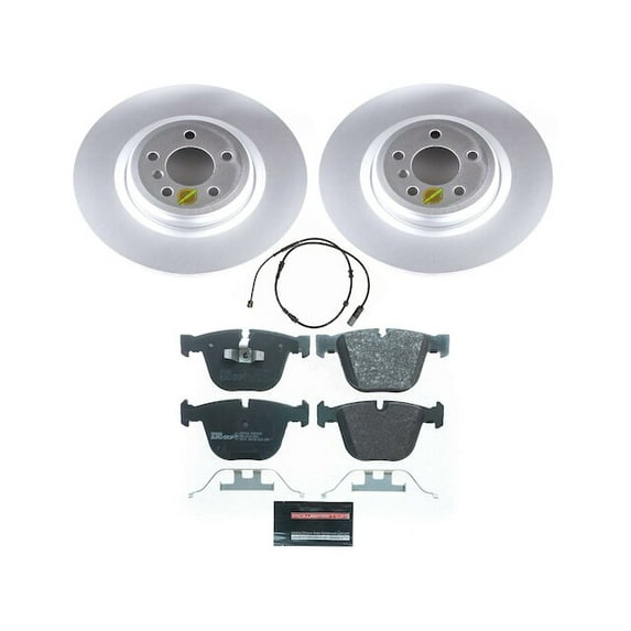 Rear Brake Pad and Rotor Kit - Compatible with 2010 - 2015 BMW 750i xDrive 2011 2012 2013 2014