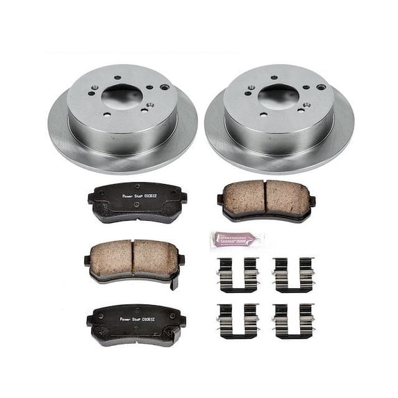 Rear Brake Pad and Rotor Kit - Compatible with 2010 - 2015 Hyundai Tucson AWD Gas - Power Stop