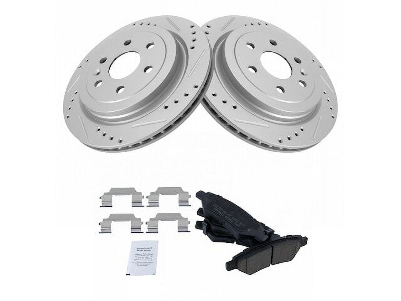 Rear Brake Pad and Rotor Kit - Compatible with 2010 - 2016 Cadillac SRX