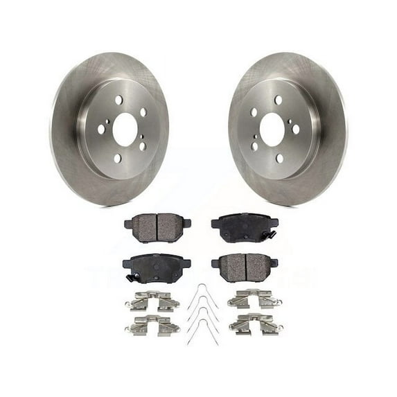 Rear Brake Pad and Rotor Kit - Compatible with 2010 - 2016 Toyota Prius - HQ Brakes