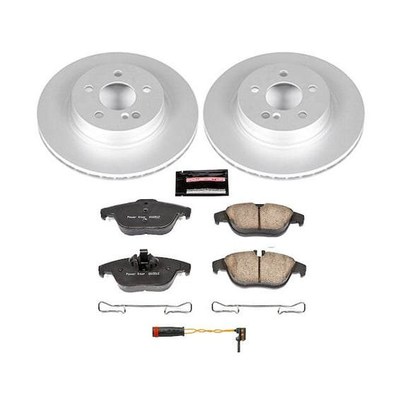 Rear Brake Pad and Rotor Kit - Compatible with 2010 - 2017 Mercedes-Benz E550 2011 2012 2013 2014 2015 2016