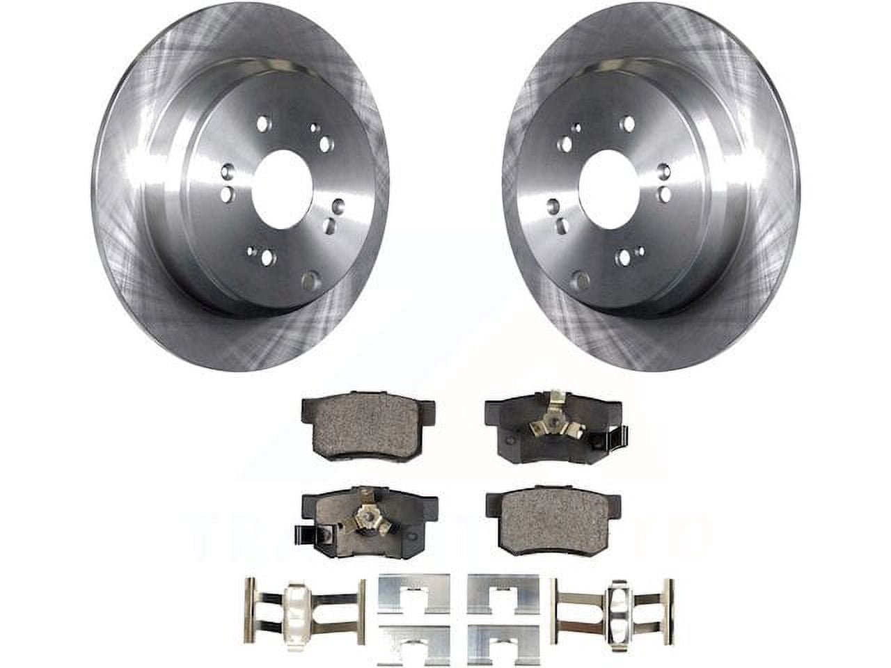 2017 Acura RDX 6pc Rear Drilled Slotted Rotors and Ceramic Brake