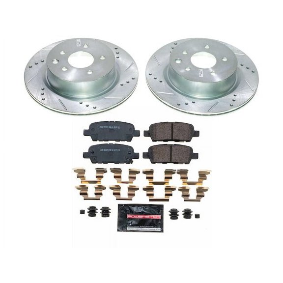Rear Brake Pad and Rotor Kit - Compatible with 2010 INFINITI M35