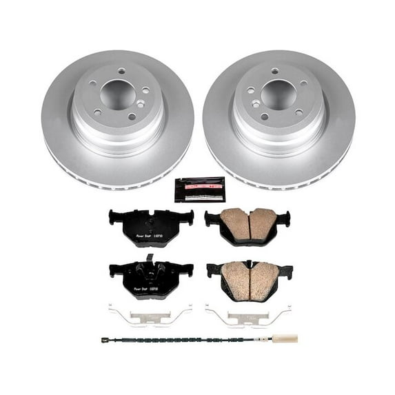 Rear Brake Pad and Rotor Kit - Compatible with 2011 - 2013 BMW 335is 2012