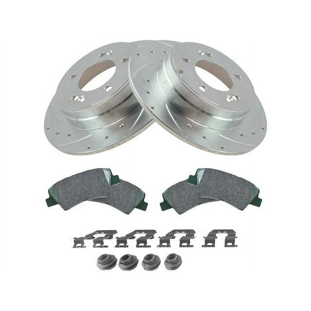 Rear Brake Pad and Rotor Kit Compatible with 2011 2015 Hyundai