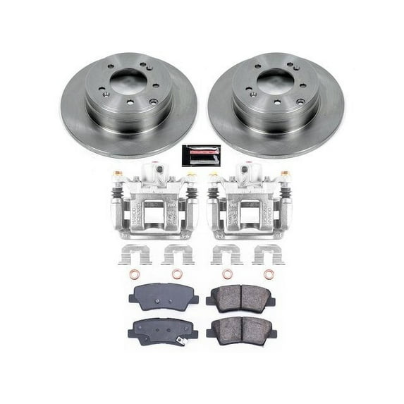 Rear Brake Pad and Rotor Kit - Compatible with 2011 - 2015 Kia Optima 2.4L 4-Cylinder 2012 2013 2014