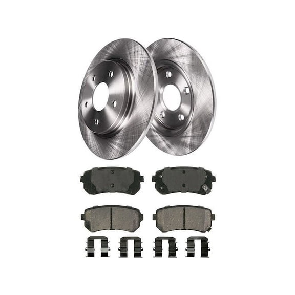 Rear Brake Pad and Rotor Kit - Compatible with 2011 - 2016 Kia Sportage 2012 2013 2014 2015