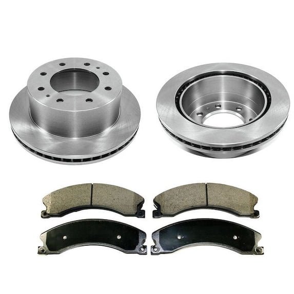 Rear Brake Pad and Rotor Kit - Compatible with 2011 - 2019 Chevy Silverado 2500 HD 2012 2013 2014 2015 2016 2017 2018