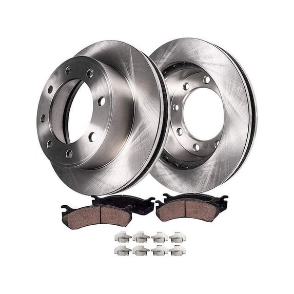 Rear Brake Pad and Rotor Kit - Compatible with 2011 - 2019 GMC Sierra 3500 HD 2012 2013 2014 2015 2016 2017 2018