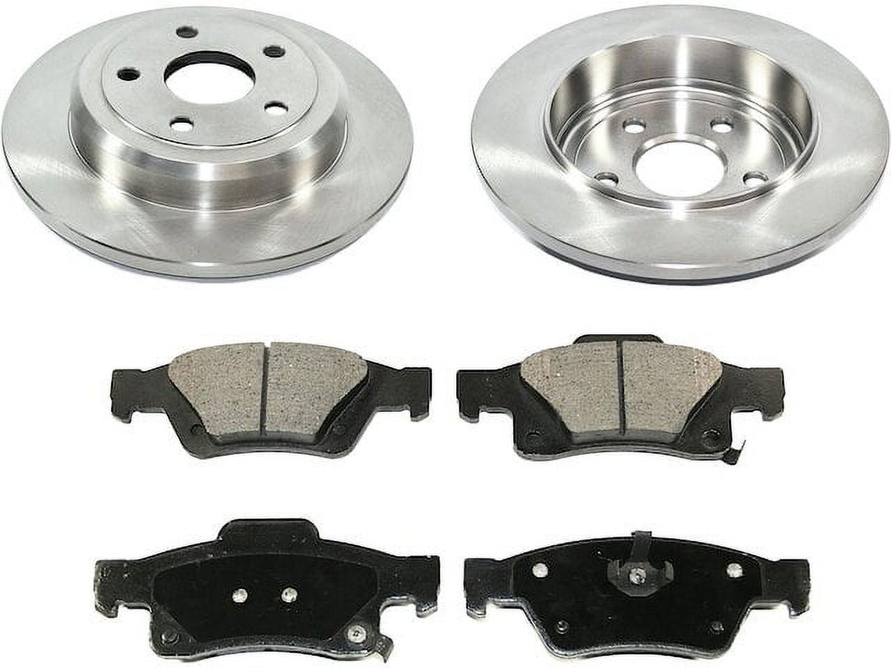 Power Stop K8173 Z23 Carbon Fiber Brake Kit - Drilled & Slotted Rotors & Pads For Rear
