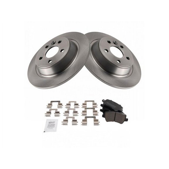 Rear Brake Pad and Rotor Kit - Compatible with 2012 - 2015 Land Rover Range Rover Evoque 2013 2014