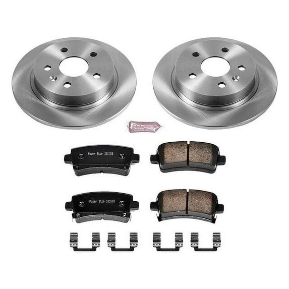 Rear Brake Pad and Rotor Kit - Compatible with 2012 - 2016 Buick LaCrosse 2013 2014 2015