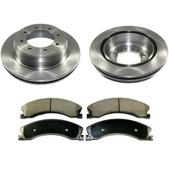 Rear Brake Pad and Rotor Kit - Compatible with 2012 - 2020 Nissan NV3500 2013 2014 2015 2016 2017 2018 2019