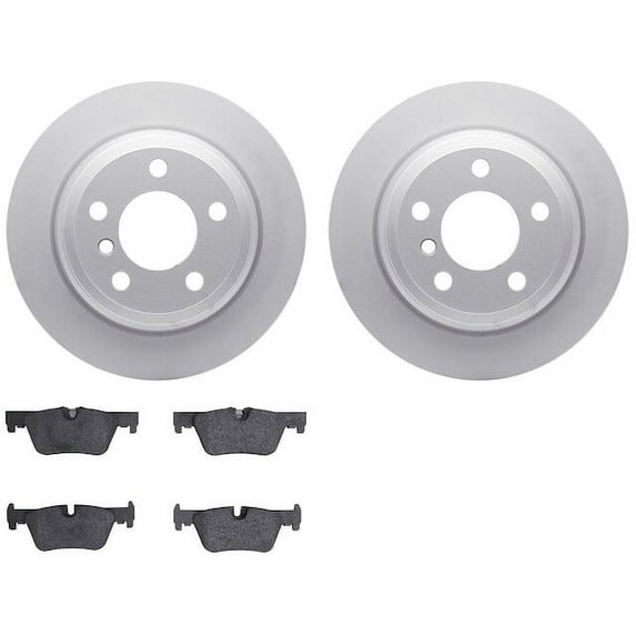 Rear Brake Pad and Rotor Kit - Compatible with 2013 - 2014 BMW 328i xDrive Sedan - Dynamic Friction