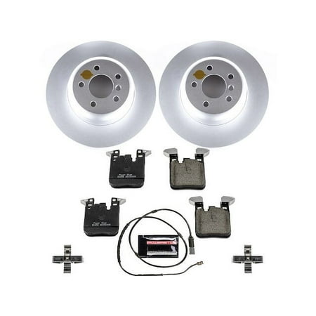 Rear Brake Pad and Rotor Kit - Compatible with 2013 - 2015 BMW 335i xDrive F30 2014