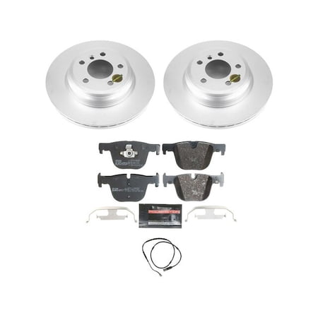 Rear Brake Pad and Rotor Kit - Compatible with 2013 - 2015 BMW 335i xDrive F30 2014