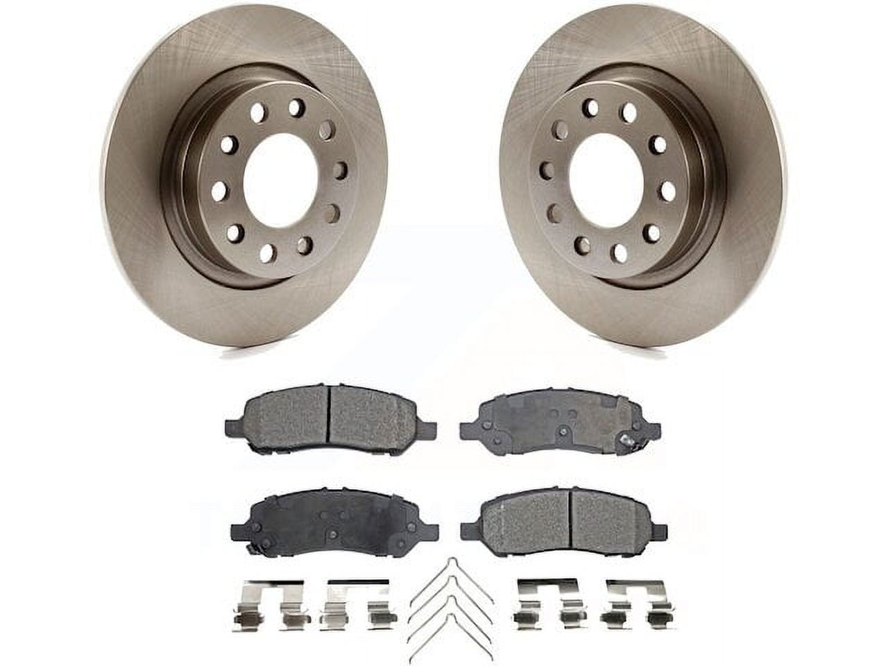 2015 Dodge Dart 8pc Front & Rear Drilled Slotted Rotors And Ceramic Brake Pads Kit