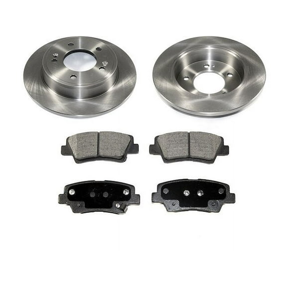 Rear Brake Pad and Rotor Kit - Compatible with 2013 - 2016 Hyundai Elantra 2014 2015