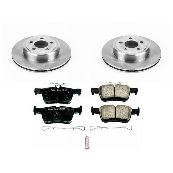Rear Brake Pad and Rotor Kit - Compatible with 2013 - 2016 Lincoln MKZ Gas 2014 2015