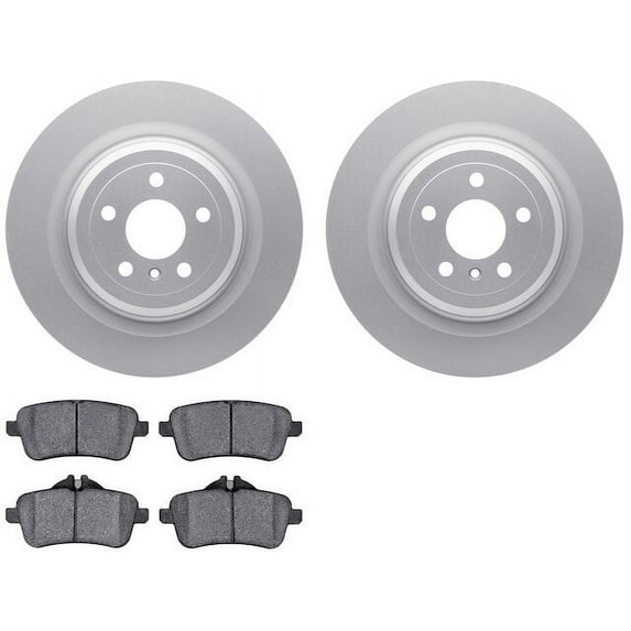 Rear Brake Pad and Rotor Kit - Compatible with 2013 - 2016 Mercedes-Benz GL350 - Dynamic Friction