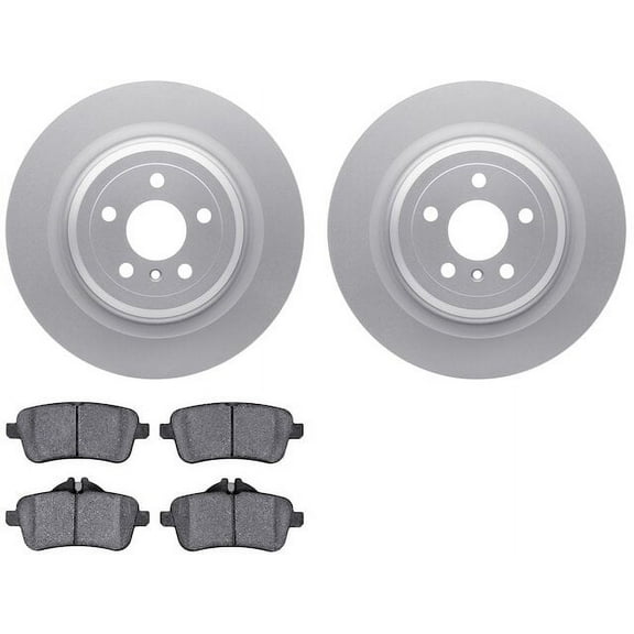 Rear Brake Pad and Rotor Kit - Compatible with 2013 - 2016 Mercedes-Benz GL350 2014 2015