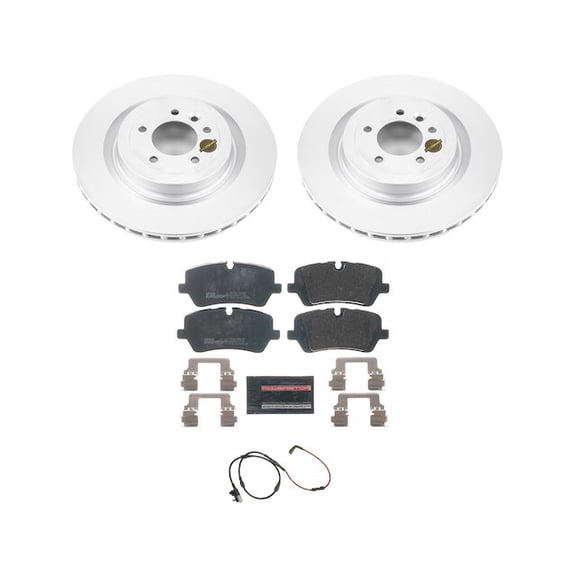 Rear Brake Pad and Rotor Kit - Compatible with 2013 - 2018, 2020 - 2022 Land Rover Range Rover 2014 2015 2016 2017 2021