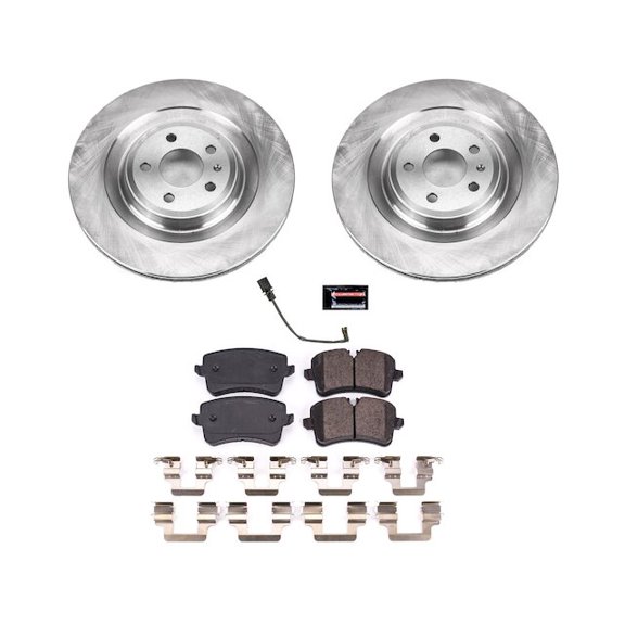 Rear Brake Pad and Rotor Kit - Compatible with 2013 - 2018 Audi S7 2014 2015 2016 2017