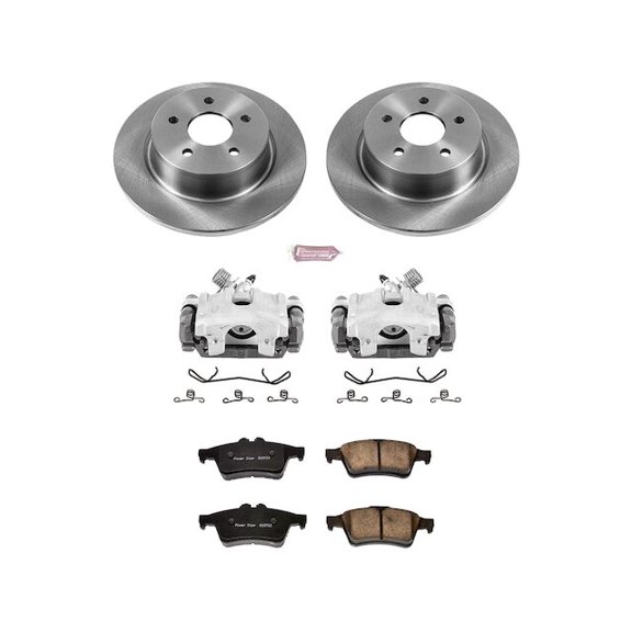 Rear Brake Pad and Rotor Kit - Compatible with 2013 - 2018 Ford C-Max 2014 2015 2016 2017