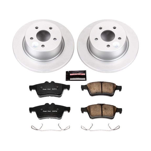 Rear Brake Pad and Rotor Kit - Compatible with 2013 - 2018 Ford C-Max 2014 2015 2016 2017