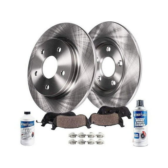 Rear Brake Pad and Rotor Kit - Compatible with 2013 - 2019 Ford Fusion 2014 2015 2016 2017 2018