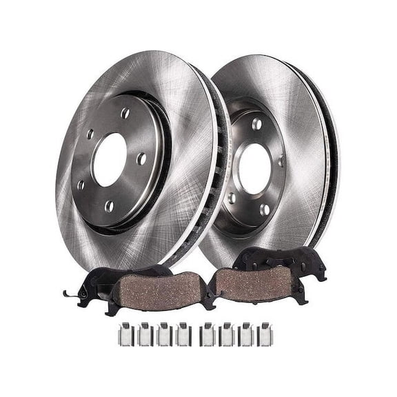 Rear Brake Pad and Rotor Kit - Compatible with 2013 - 2019 Ford Taurus SHO 2014 2015 2016 2017 2018