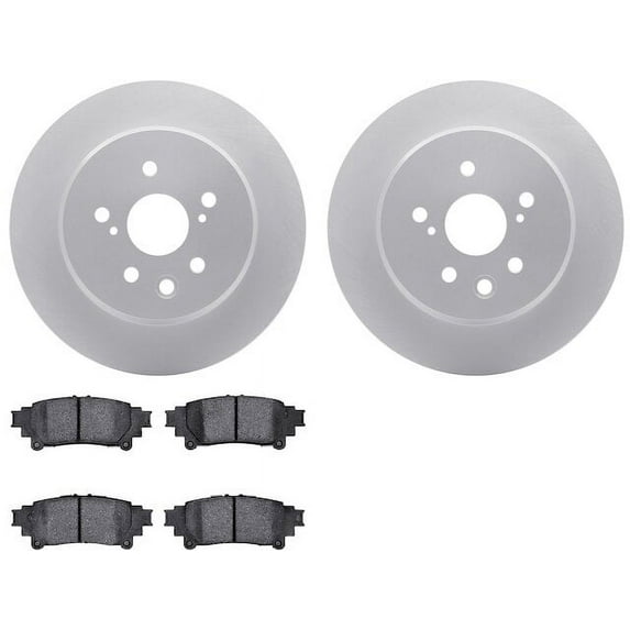 Rear Brake Pad and Rotor Kit - Compatible with 2013 - 2020 GS350 2014 2015 2016 2017 2018 2019
