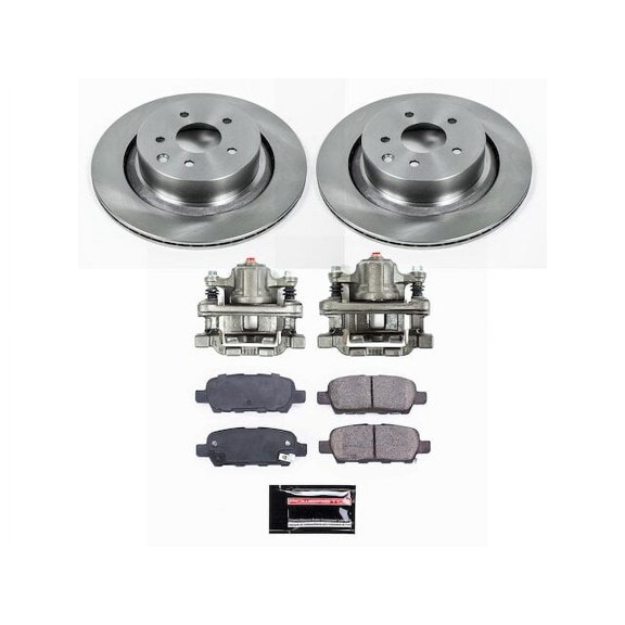 Rear Brake Pad and Rotor Kit - Compatible with 2014 - 2015 INFINITI Q60