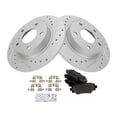 thumbnail image 1 of Rear Brake Pad and Rotor Kit - Compatible with 2014 - 2016 Mazda 3 2015, 1 of 2