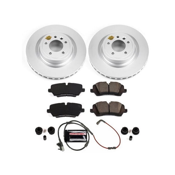 Rear Brake Pad and Rotor Kit - Compatible with 2014 - 2017 Land Rover Range Rover - Power Stop