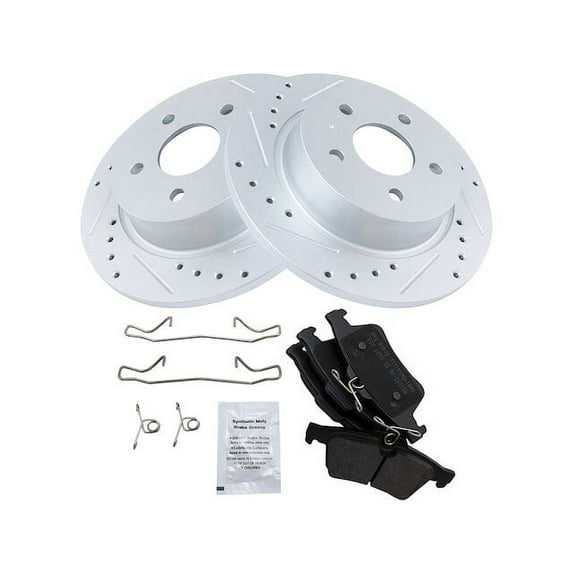 Rear Brake Pad and Rotor Kit - Compatible with 2014 - 2018 Ford Transit Connect 2015 2016 2017