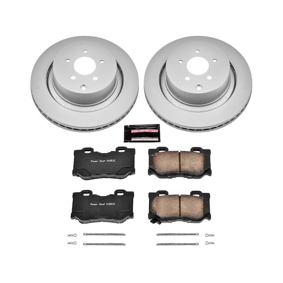 Rear Brake Pad and Rotor Kit - Compatible with 2014 - 2024 INFINITI Q50 2015 2016 2017 2018 2019 2020 2021 2022 2023