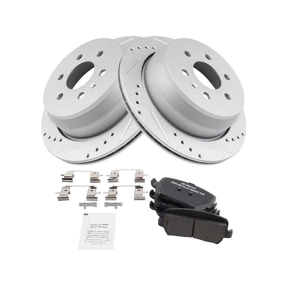 Rear Brake Pad and Rotor Kit - Compatible with 2015 - 2019 Chevy Colorado 2016 2017 2018