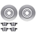 thumbnail image 1 of Rear Brake Pad and Rotor Kit - Compatible with 2015 - 2020 Audi S3 2016 2017 2018 2019, 1 of 2