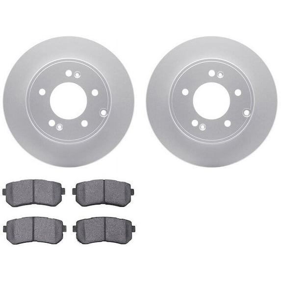 Rear Brake Pad and Rotor Kit - Compatible with 2016 - 2017 Hyundai Tucson - Dynamic Friction