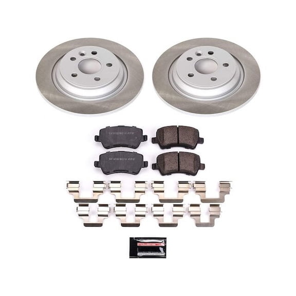 Rear Brake Pad and Rotor Kit - Compatible with 2016 - 2018 Volvo S60 Cross Country 2017