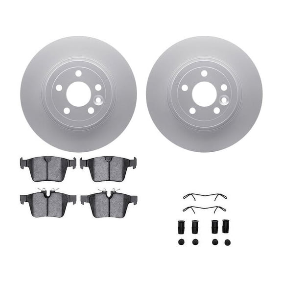 Rear Brake Pad and Rotor Kit - Compatible with 2016 - 2019 Land Rover Range Rover Evoque 2017 2018